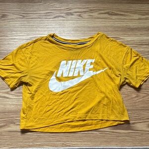 Nike Mustard Yellow Crop Top